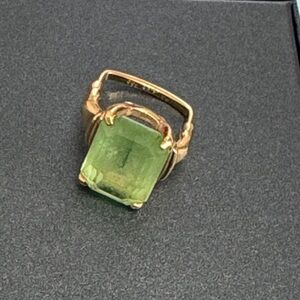 Vintage Vendome Ring with Green Gemstone